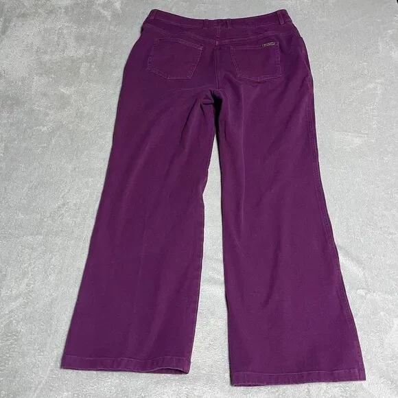 St. John Purple Ankle Cropped Pants - Picture 8 of 9